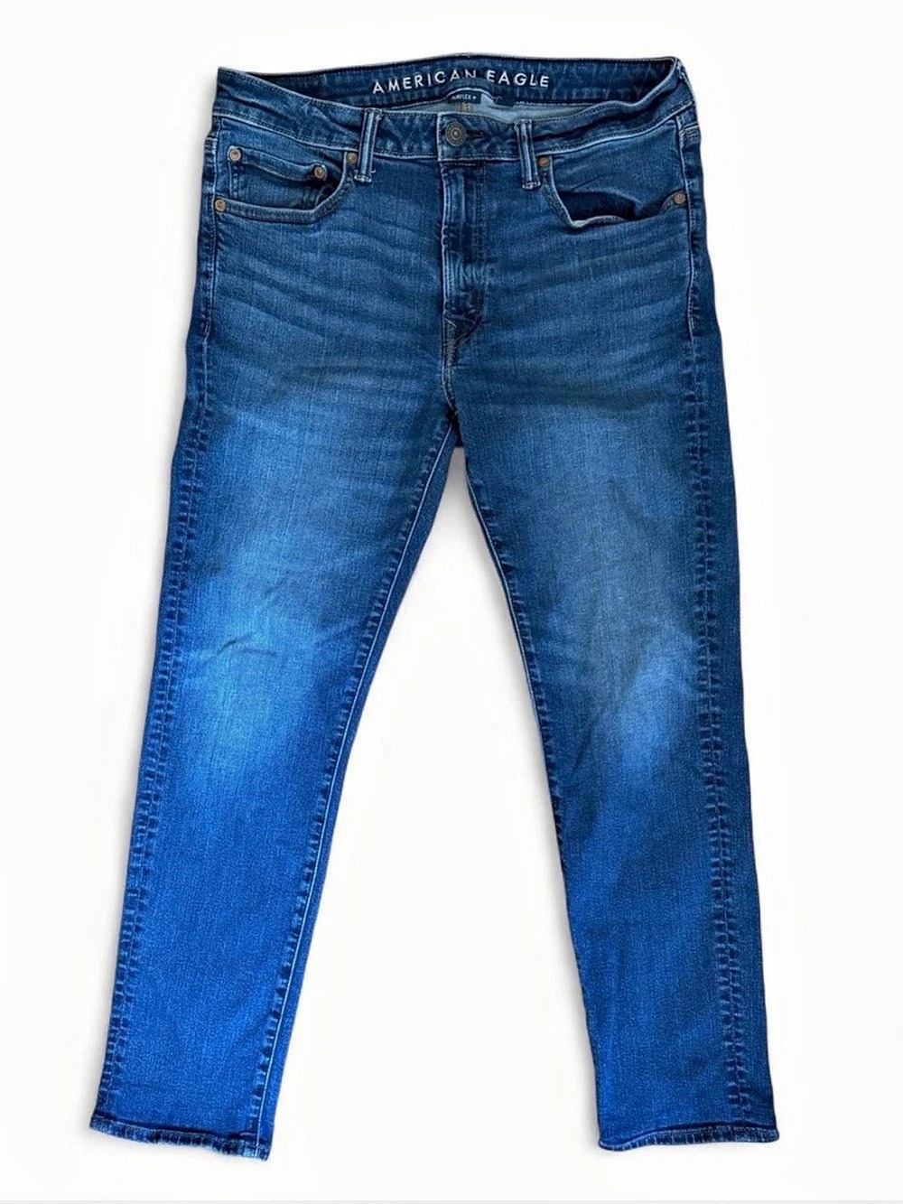 American Eagle AirFlex+ + Skinny Jeans Blue Waist 33 x 30